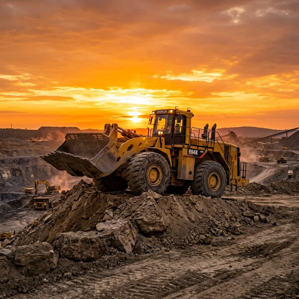 Heavy mining loader underground